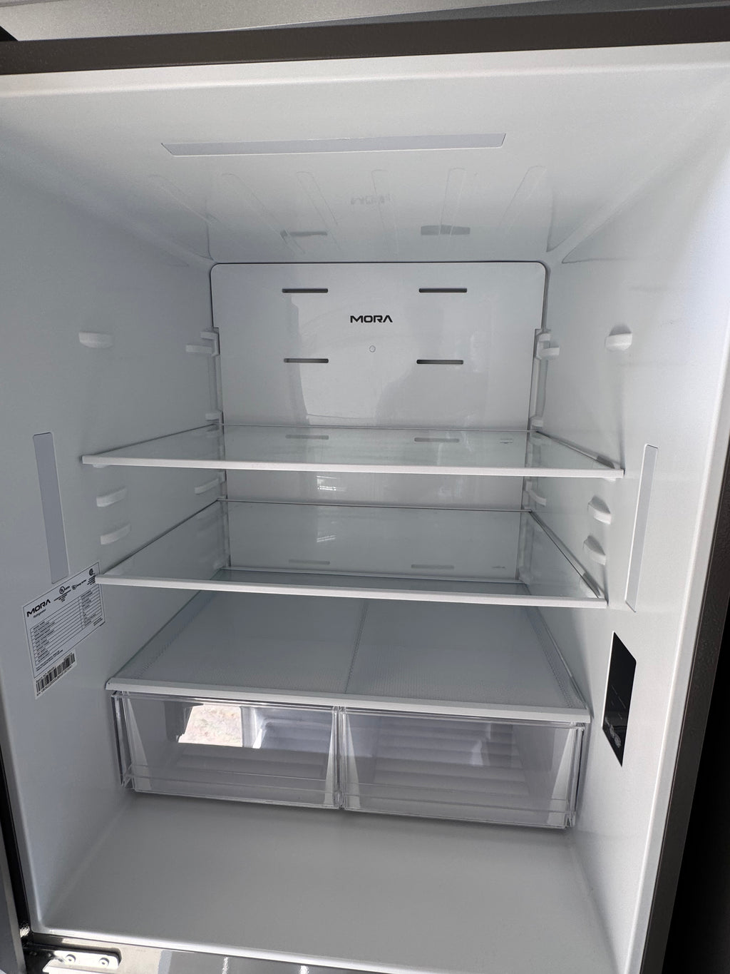 MORA 22 Cu. Ft. Stainless Steel Bottom Freezer Refrigerator – Like New