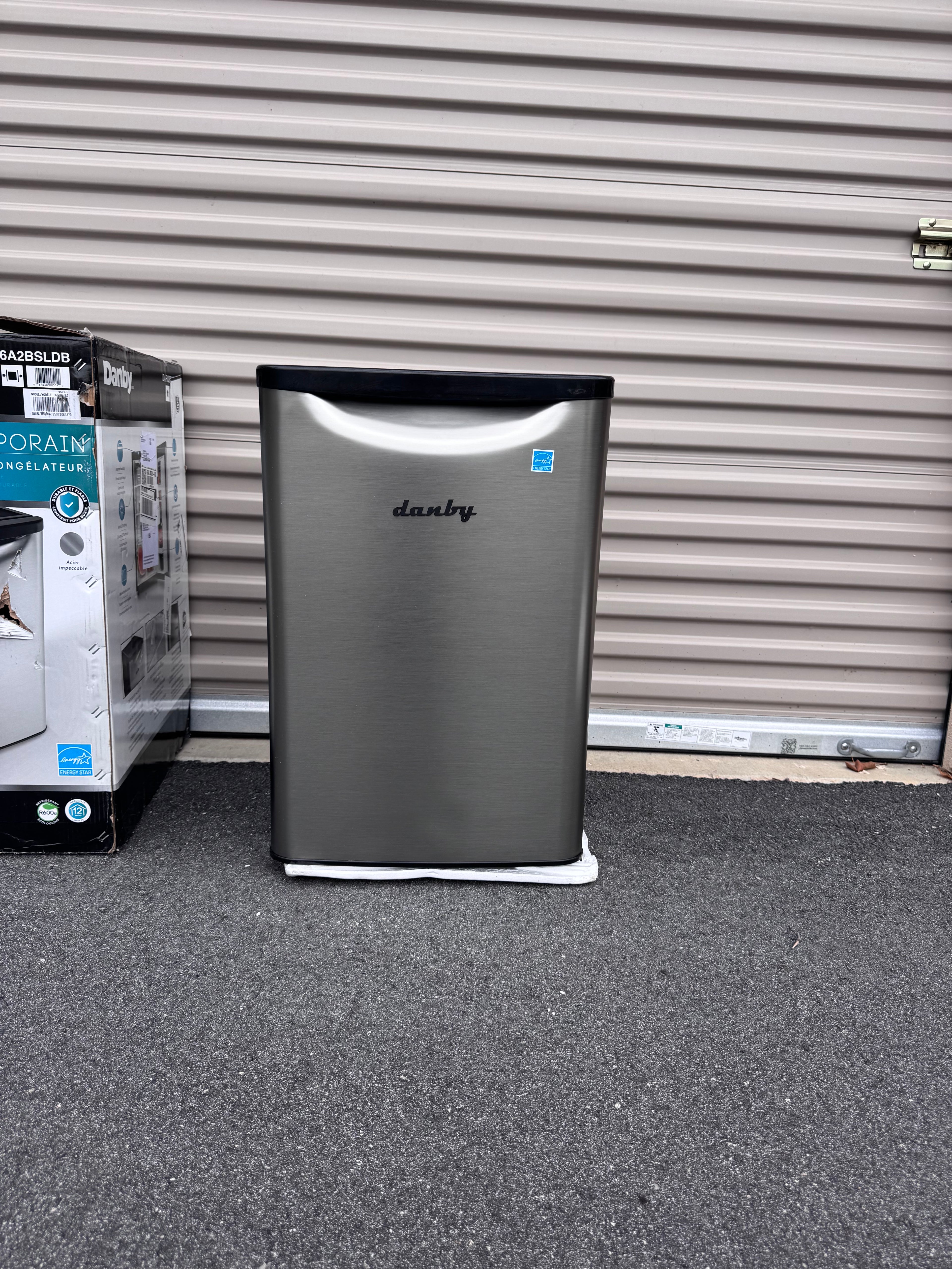 Danby 2.6 cu. ft. Compact Fridge in Stainless Steel Look