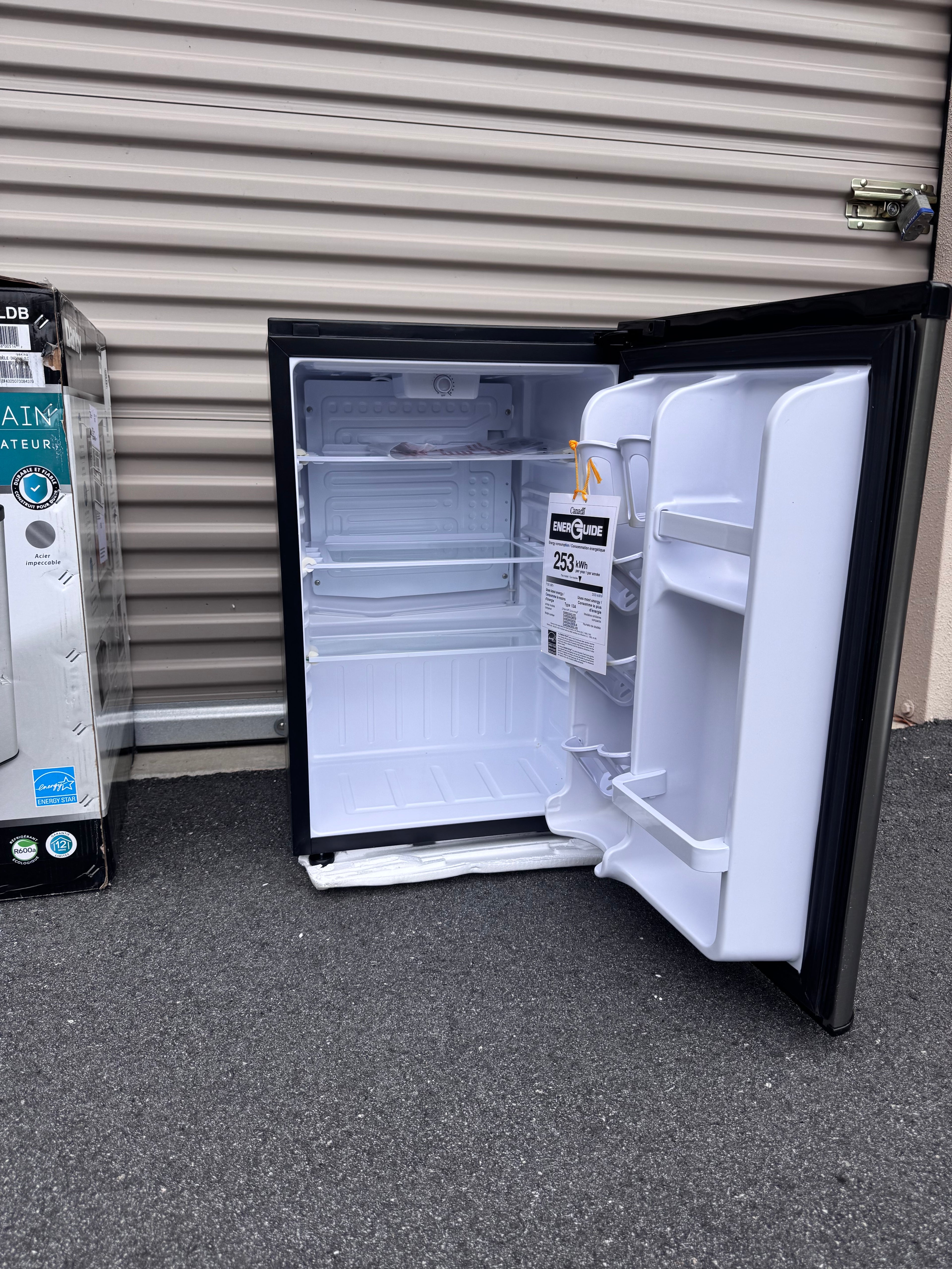 Danby 2.6 cu. ft. Compact Fridge in Stainless Steel Look