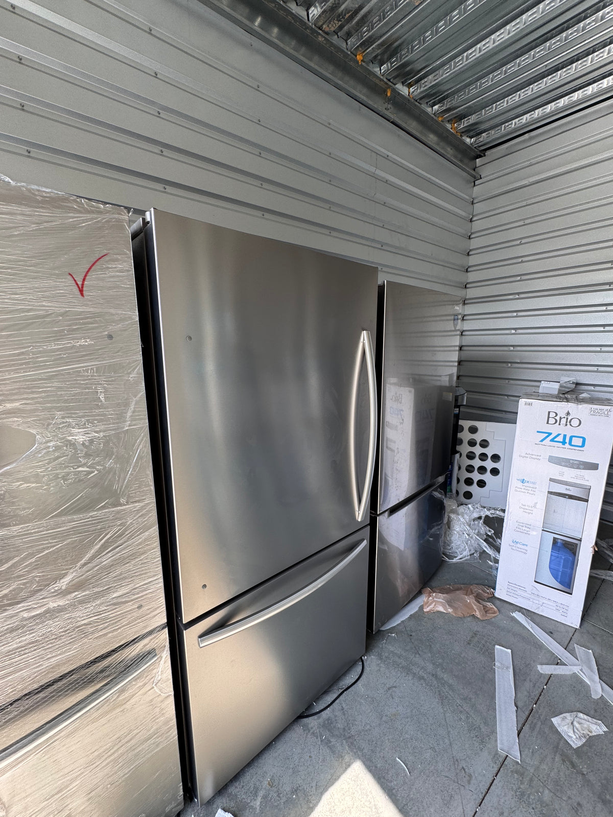MORA 22 Cu. Ft. Stainless Steel Bottom Freezer Refrigerator – Like New