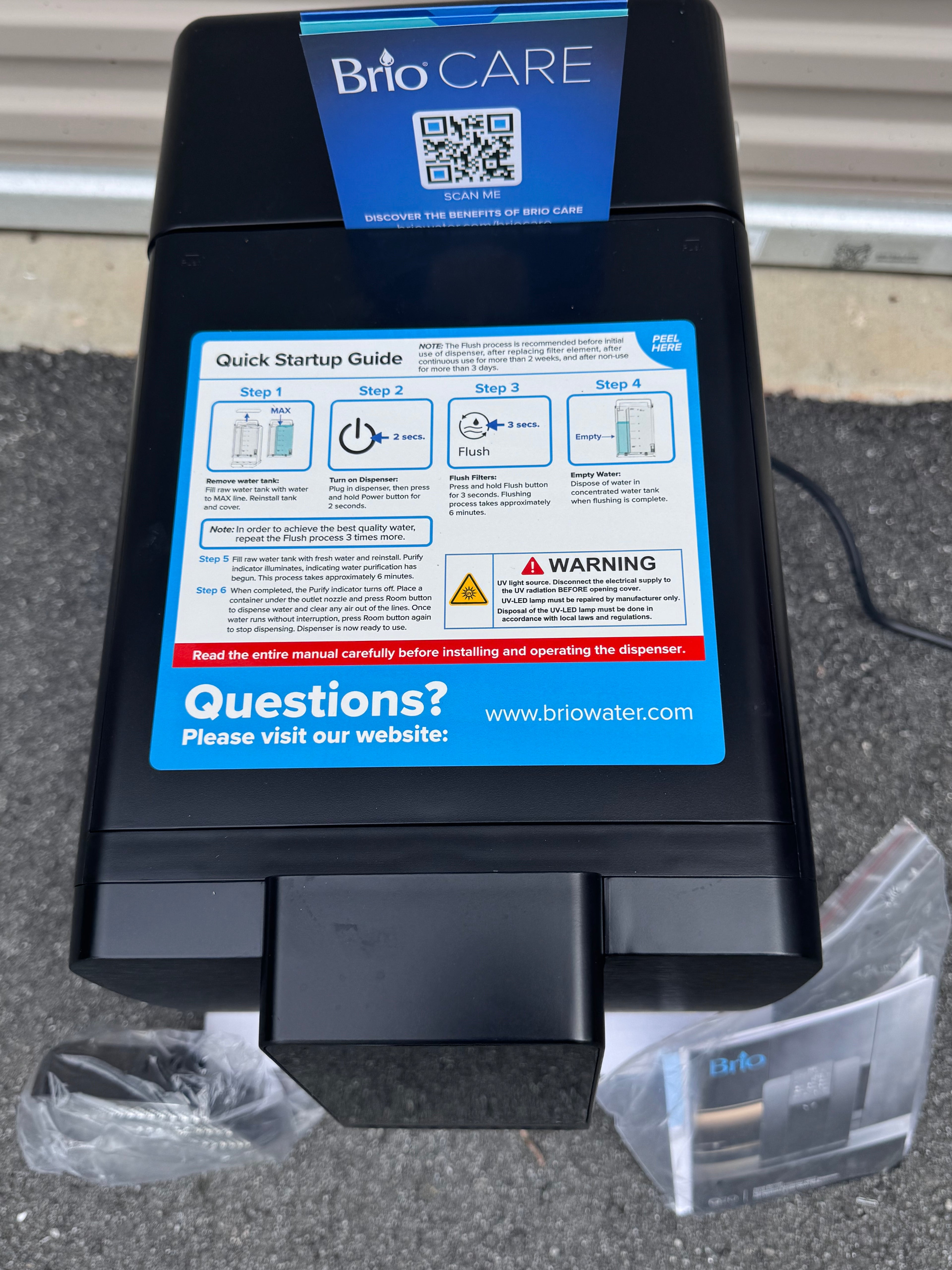 Reverse Osmosis Brio water dispensor