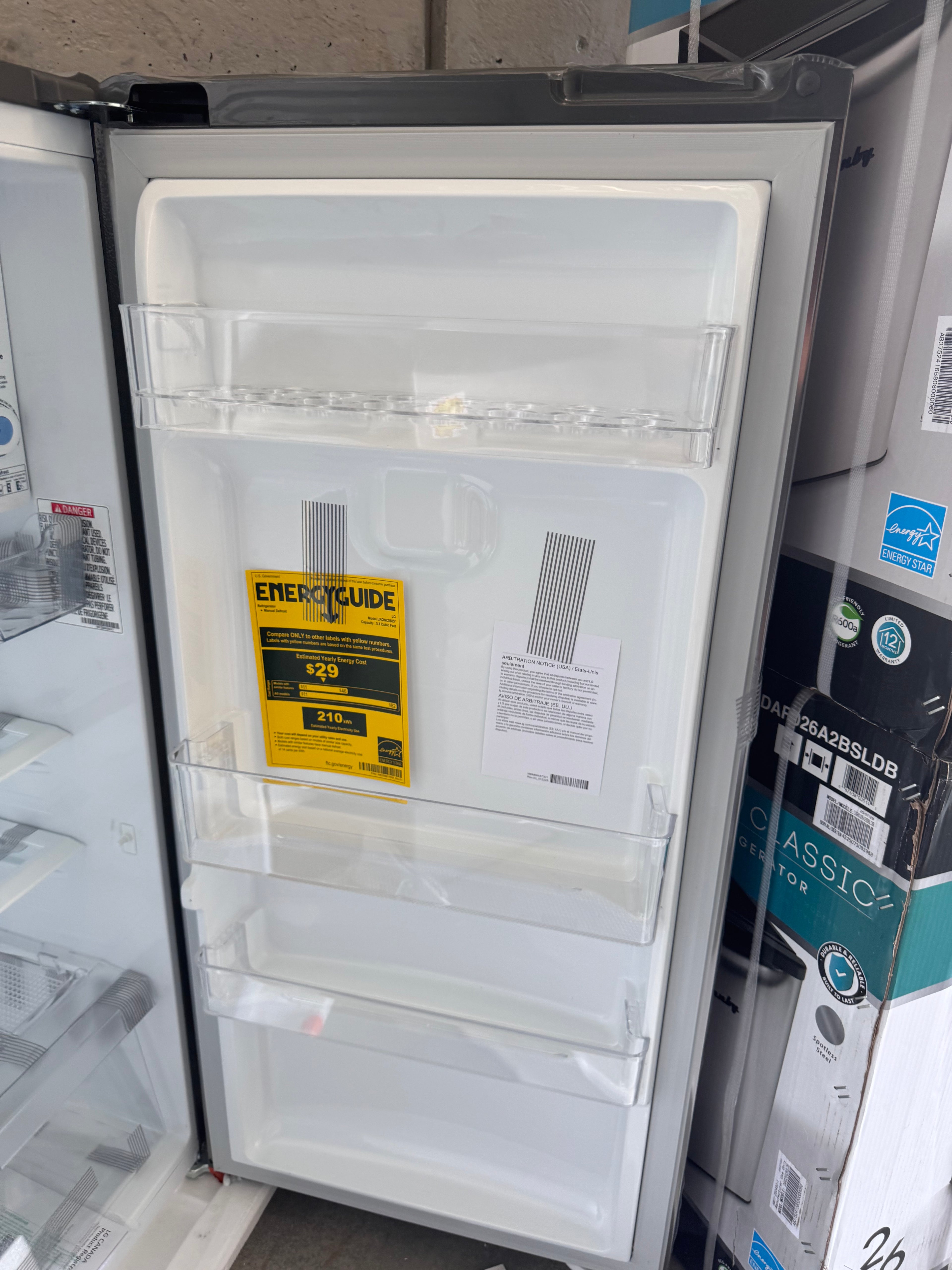 LG 6 Cu. Ft. Single Door Refrigerator – LRONC0605V