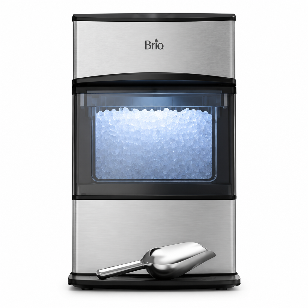 Brio 740i countertop nugget ice maker, front view