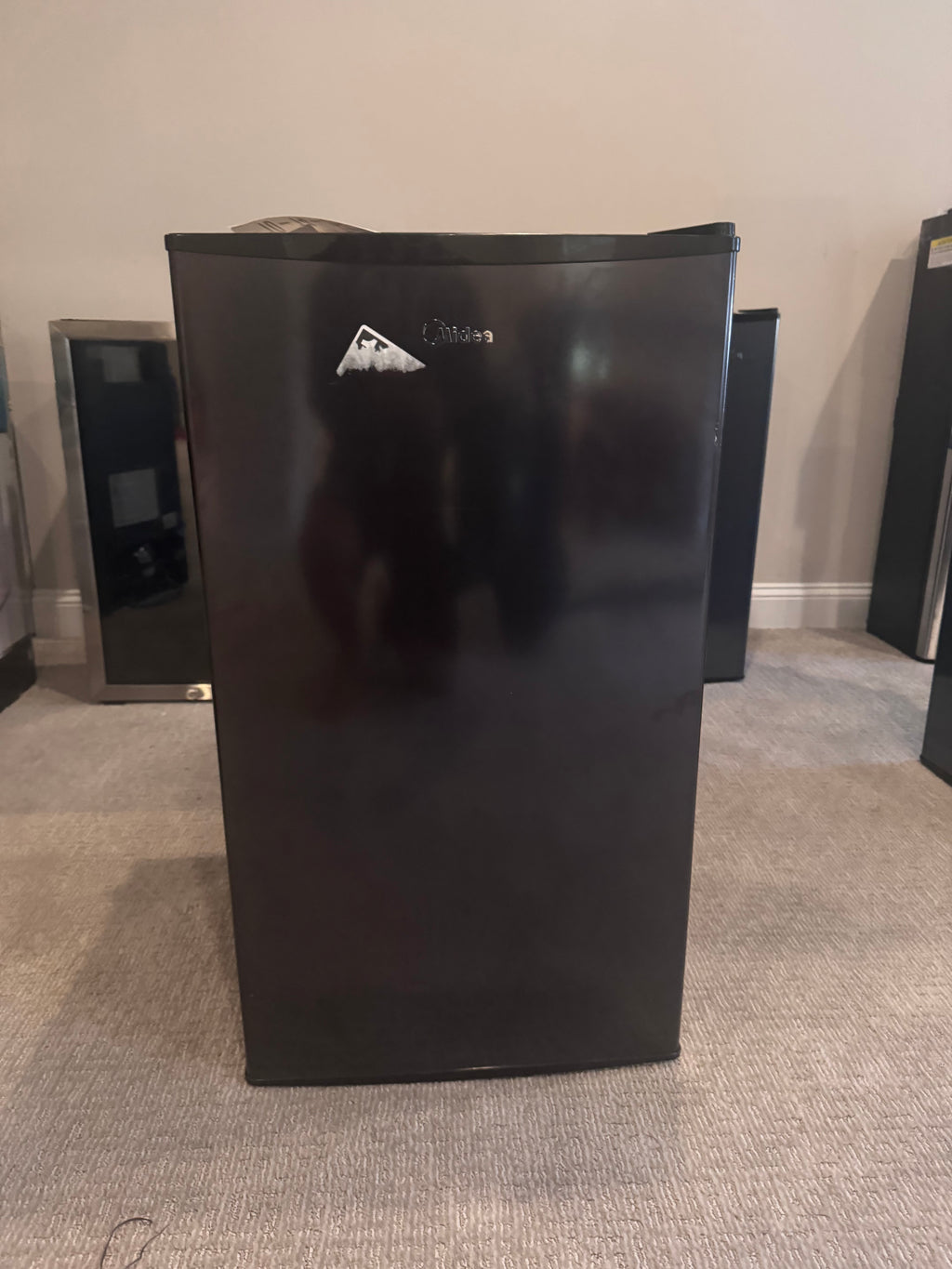 Midea Compact Refrigerator, 3.3 cu ft, Black