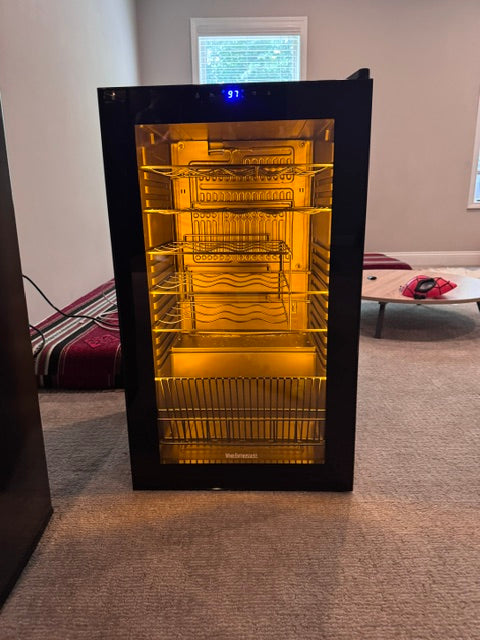 Wine Enthusiast 33-Bottle Wine Refrigerator | Freestanding Wine Cooler