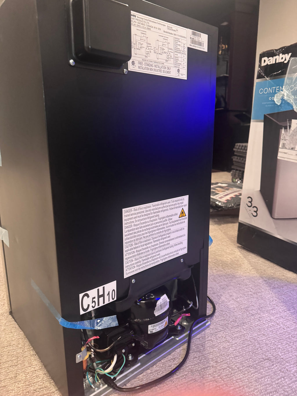 Danby 3.1 cu. ft. Free-Standing Beverage Center in Stainless Steel