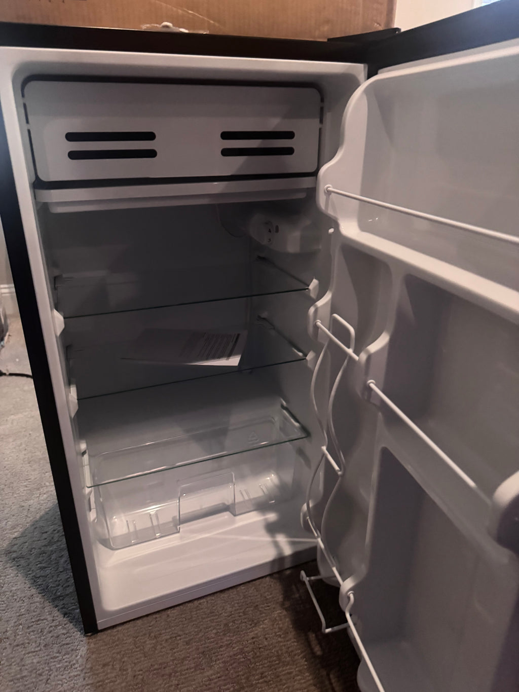 Midea Compact Refrigerator, 3.3 cu ft, Black