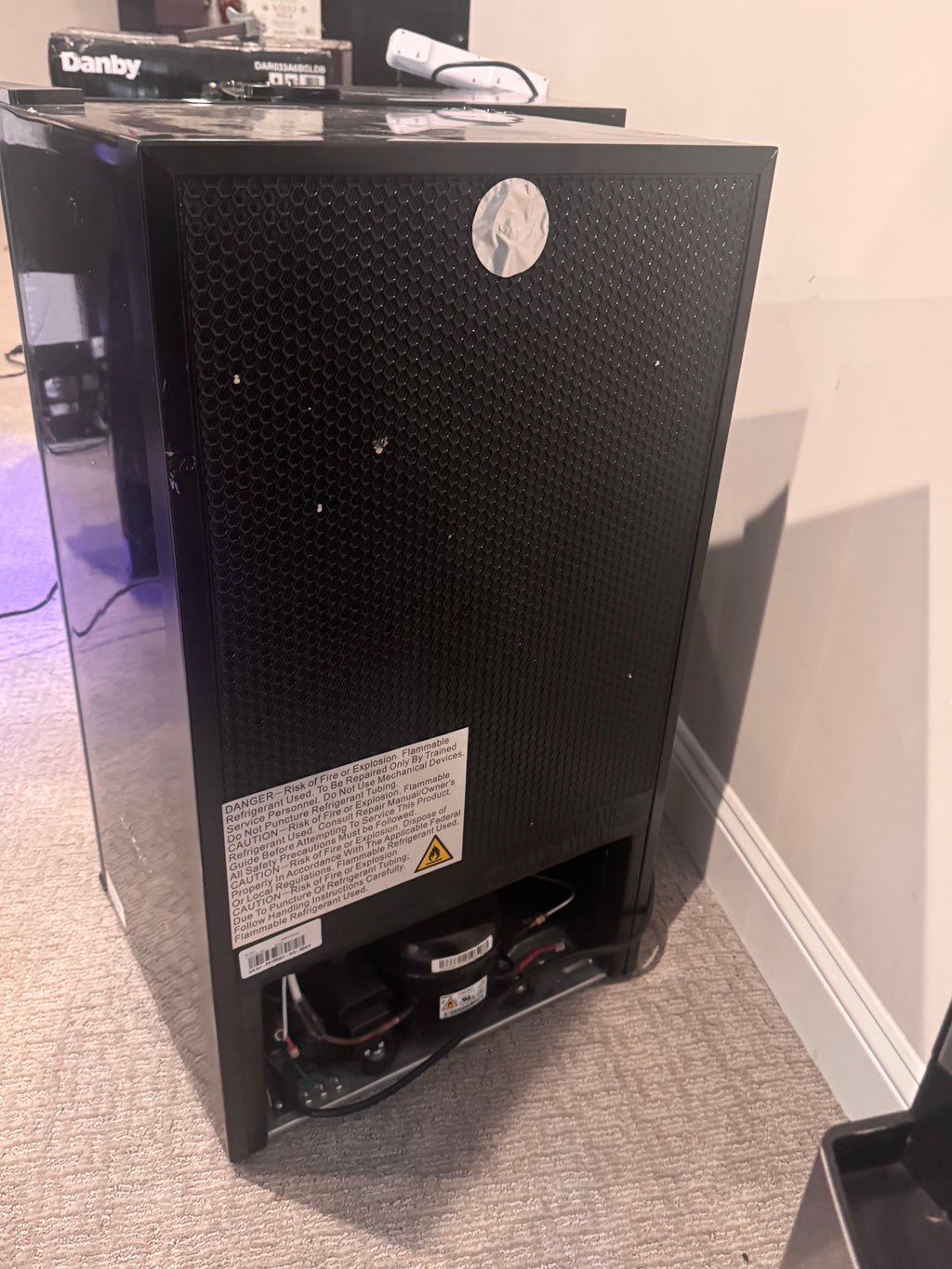 Midea Compact Refrigerator, 3.3 cu ft, Black