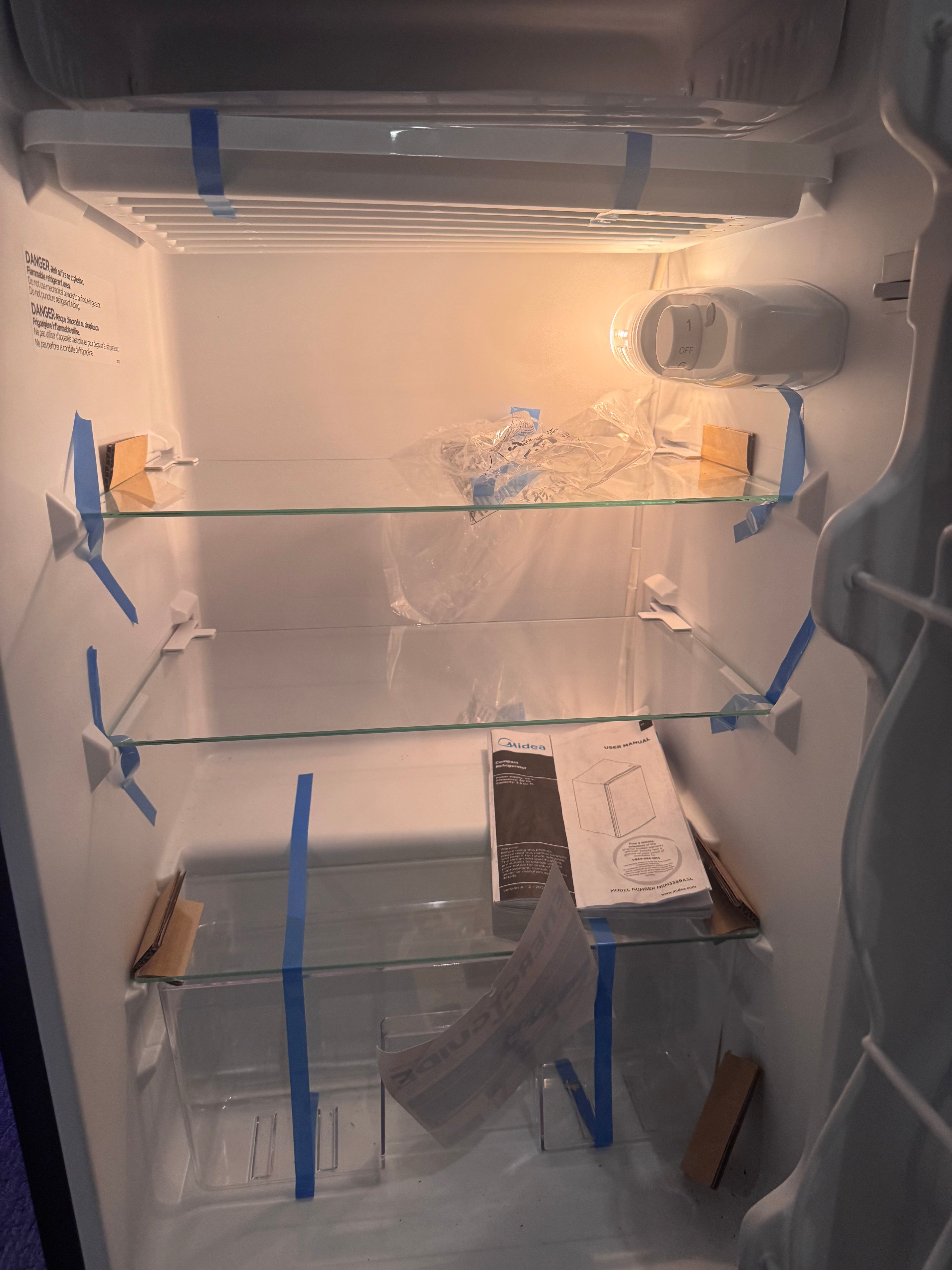 Midea Compact Refrigerator, 3.3 cu ft, Black