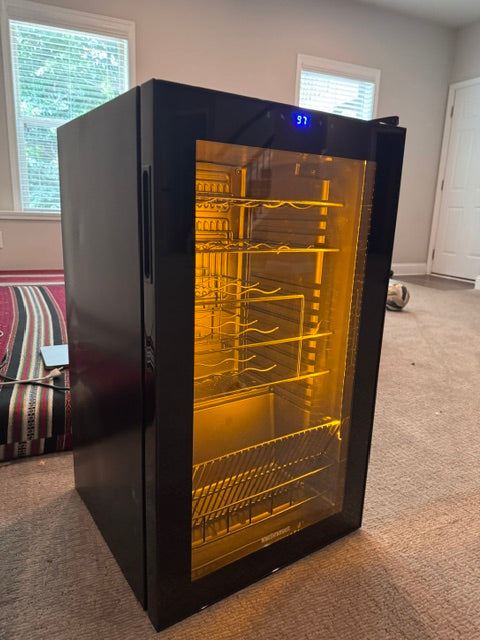 Wine Enthusiast 33-Bottle Wine Refrigerator | Freestanding Wine Cooler