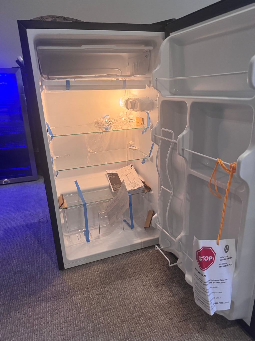 Midea Compact Refrigerator, 3.3 cu ft, Black