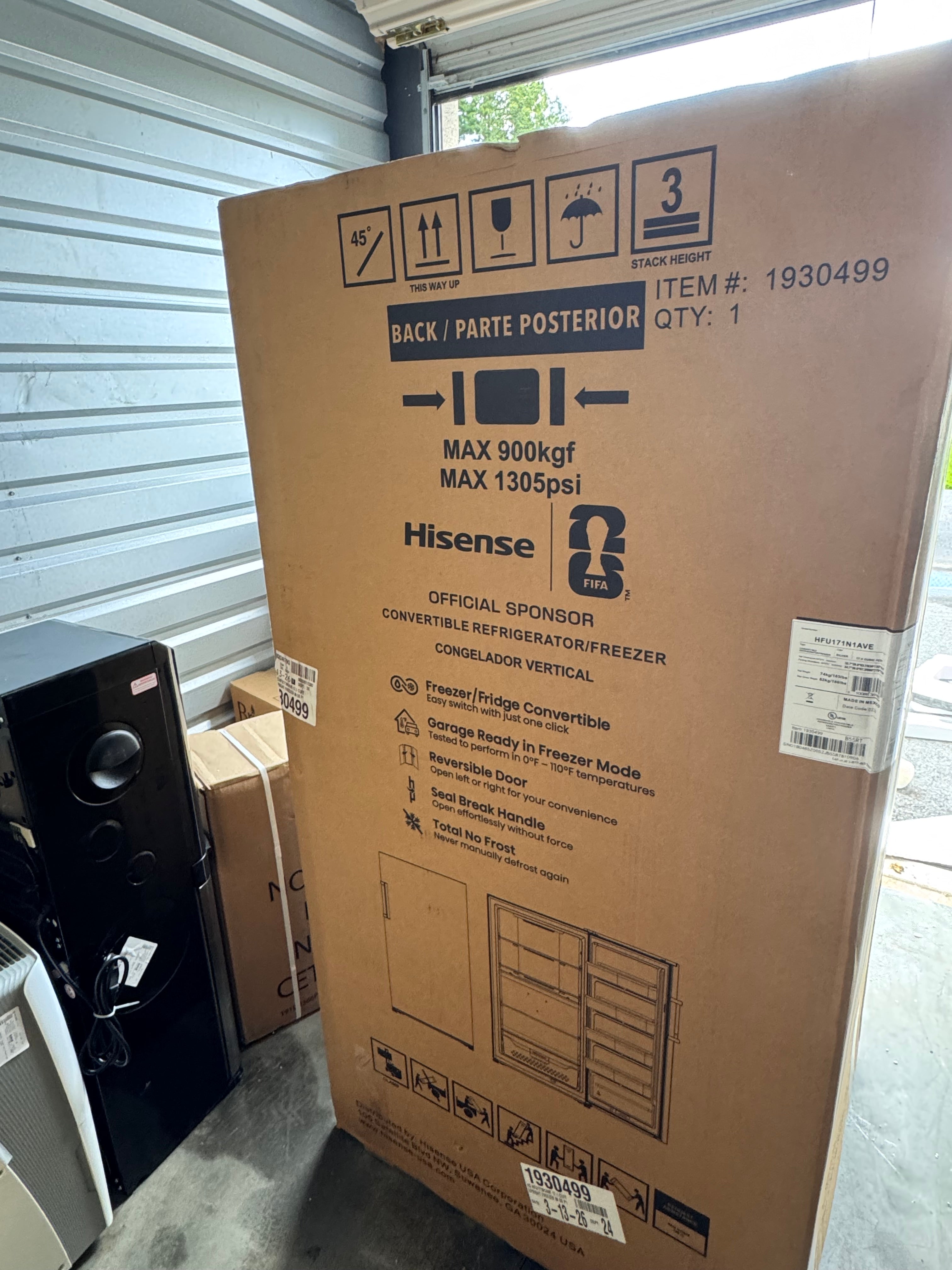 Hisense 18.7 Cu. Ft. Top Freezer Refrigerator – Garage Ready, Frost-Free, Stainless Steel